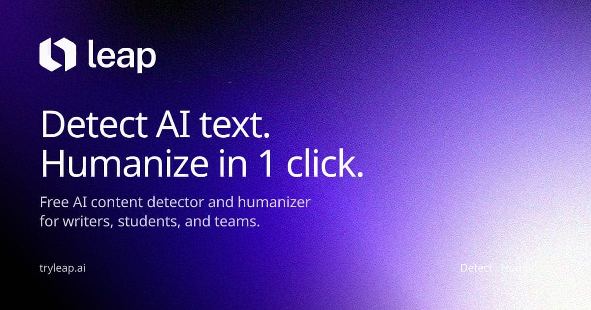 Leap AI preview