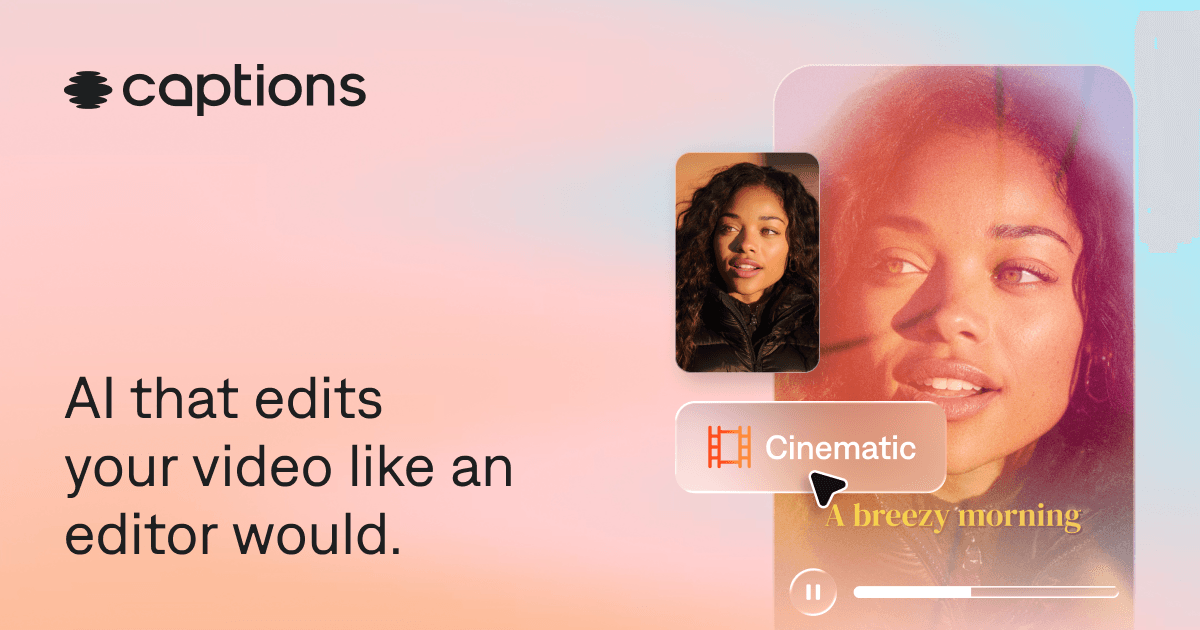 Captions AI preview